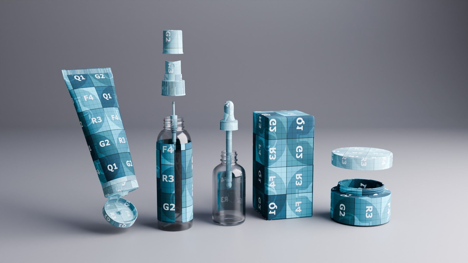 Cosmetic Product 3D model_1