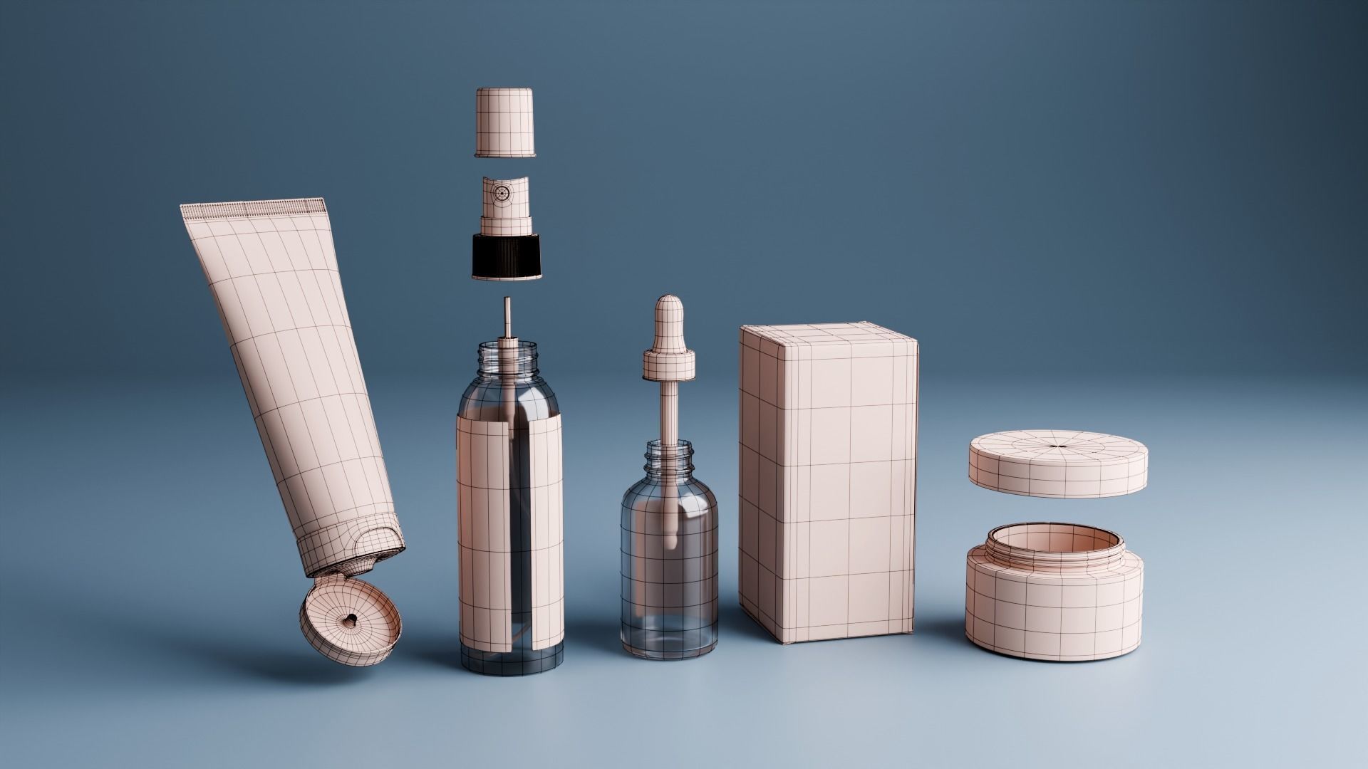 Cosmetic Product 3D model_2