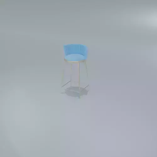 Sleek Modern Bar Stool Contemporary Blue BarStool 