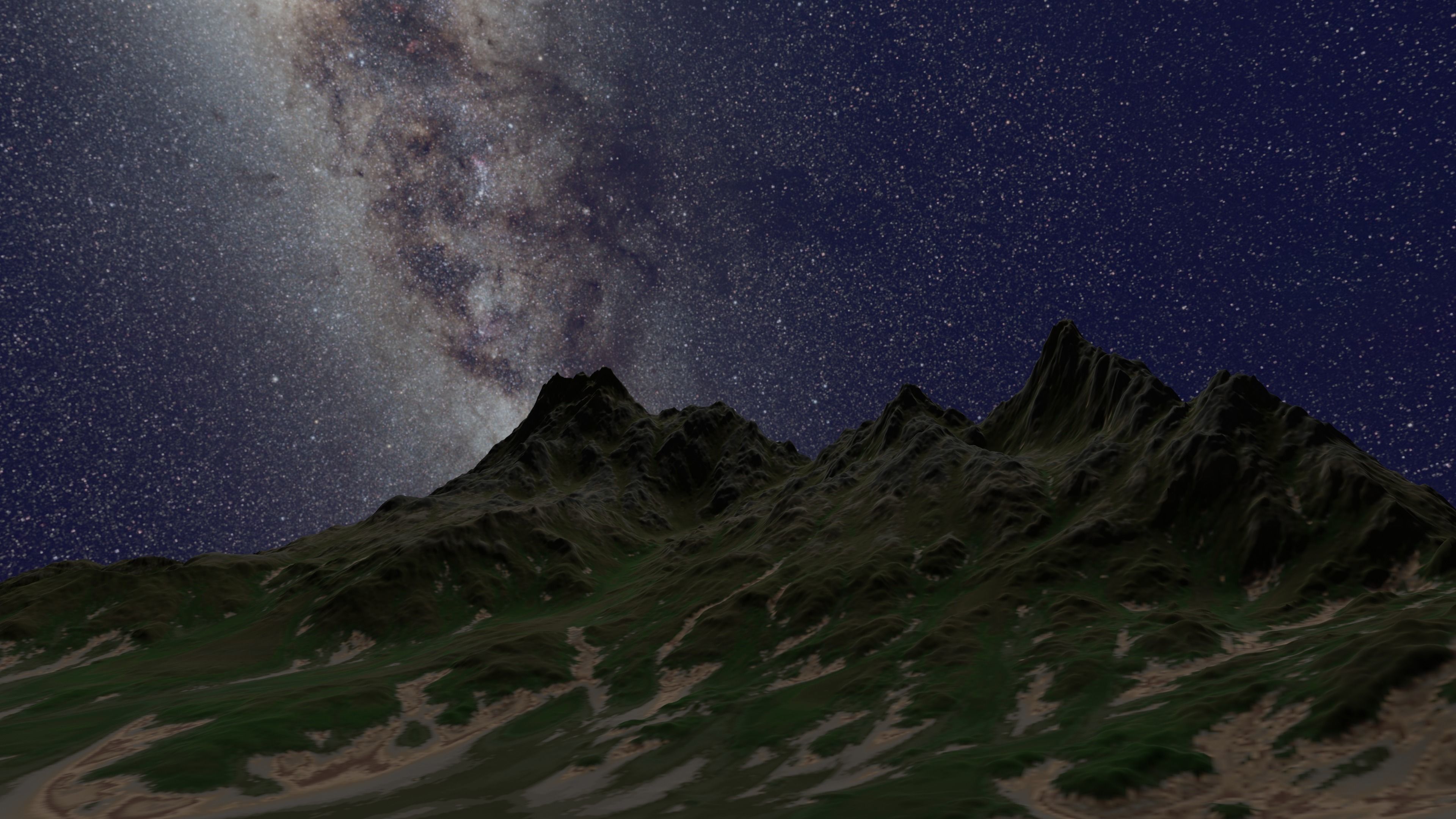 High Quality Mountain 3D model_3