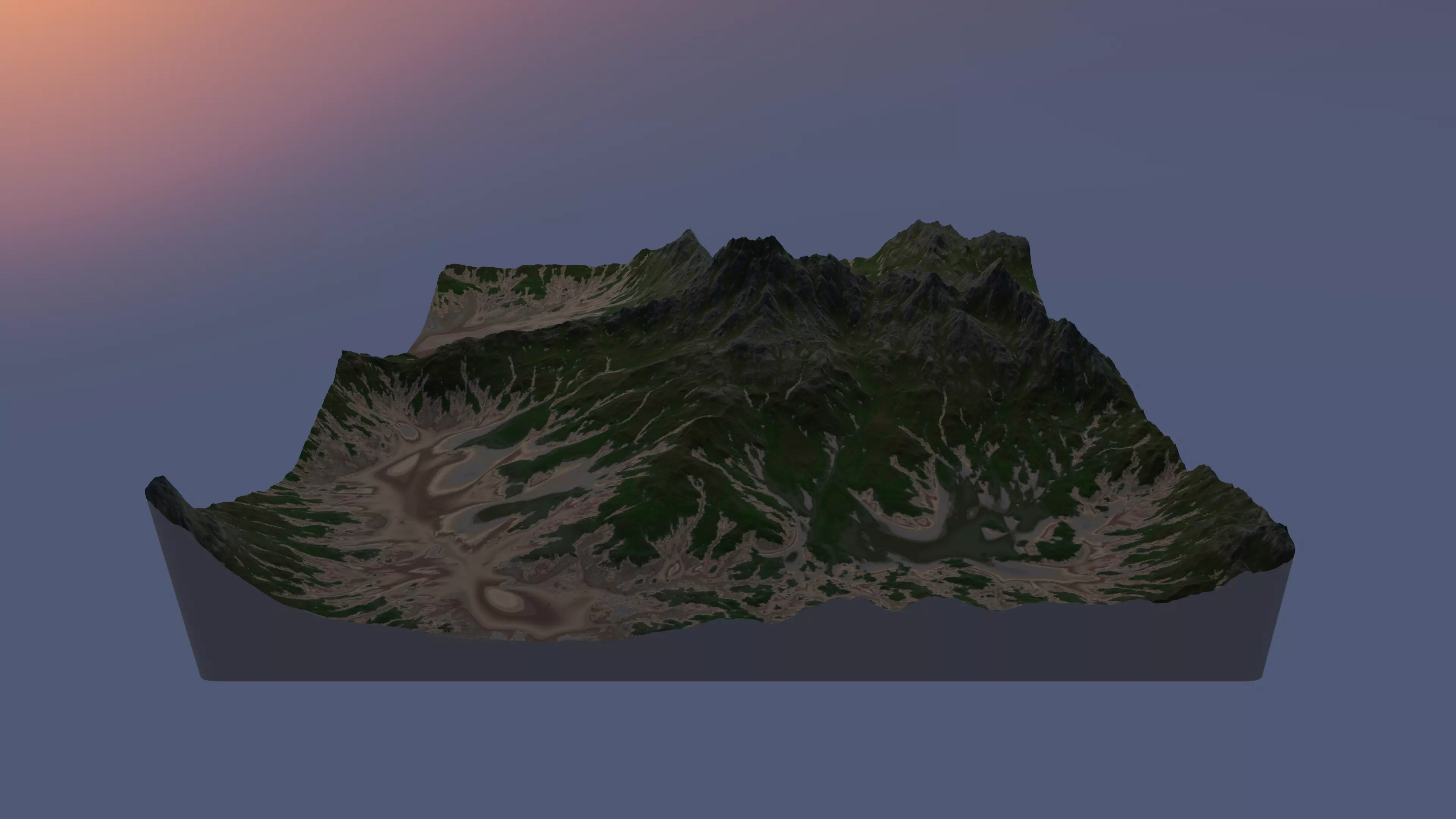High Quality Mountain 3D model_0