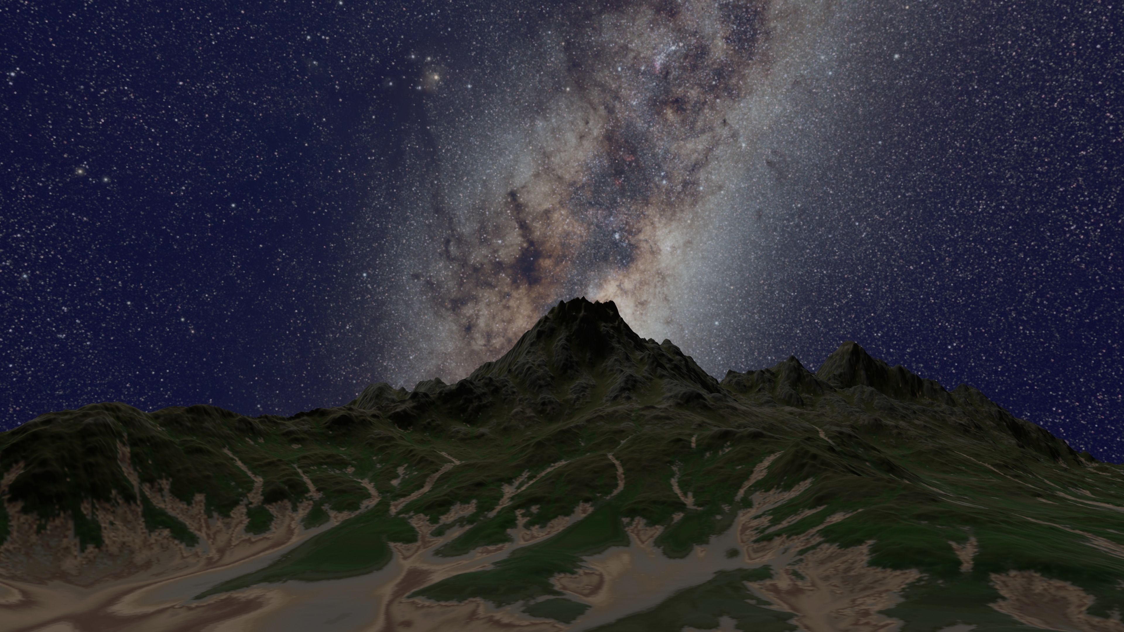 High Quality Mountain 3D model_2