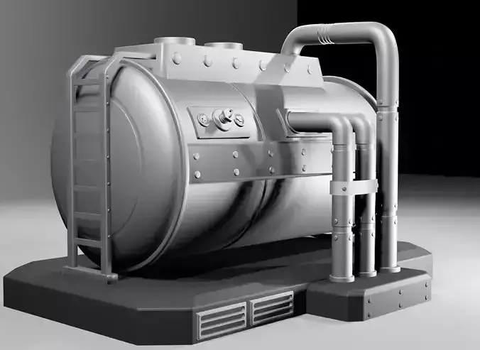 SCIFI FUEL TANK 3D model