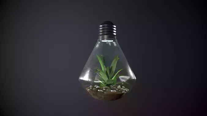 Terrarium Lamp PBR Game Ready