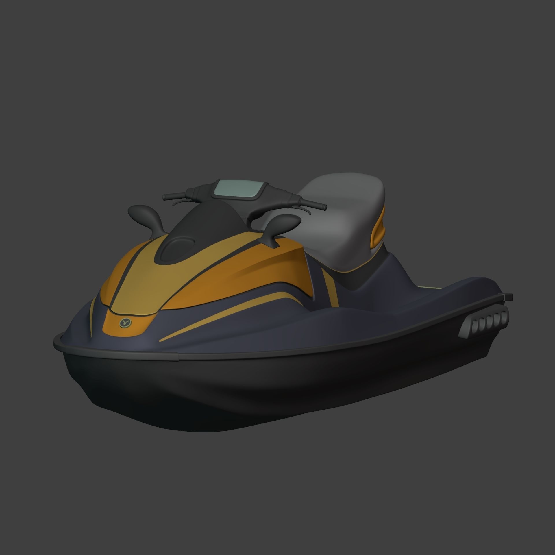 Generic Jetski - Jet ski - Personal Watercraft - Water Craft Low-poly 3D model_5