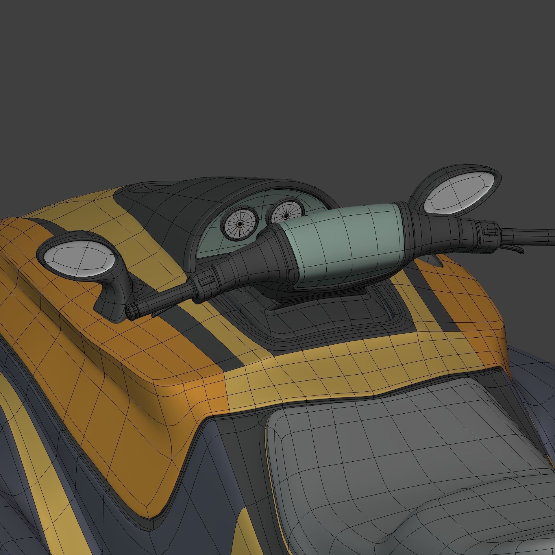 Generic Jetski - Jet ski - Personal Watercraft - Water Craft Low-poly 3D model_20