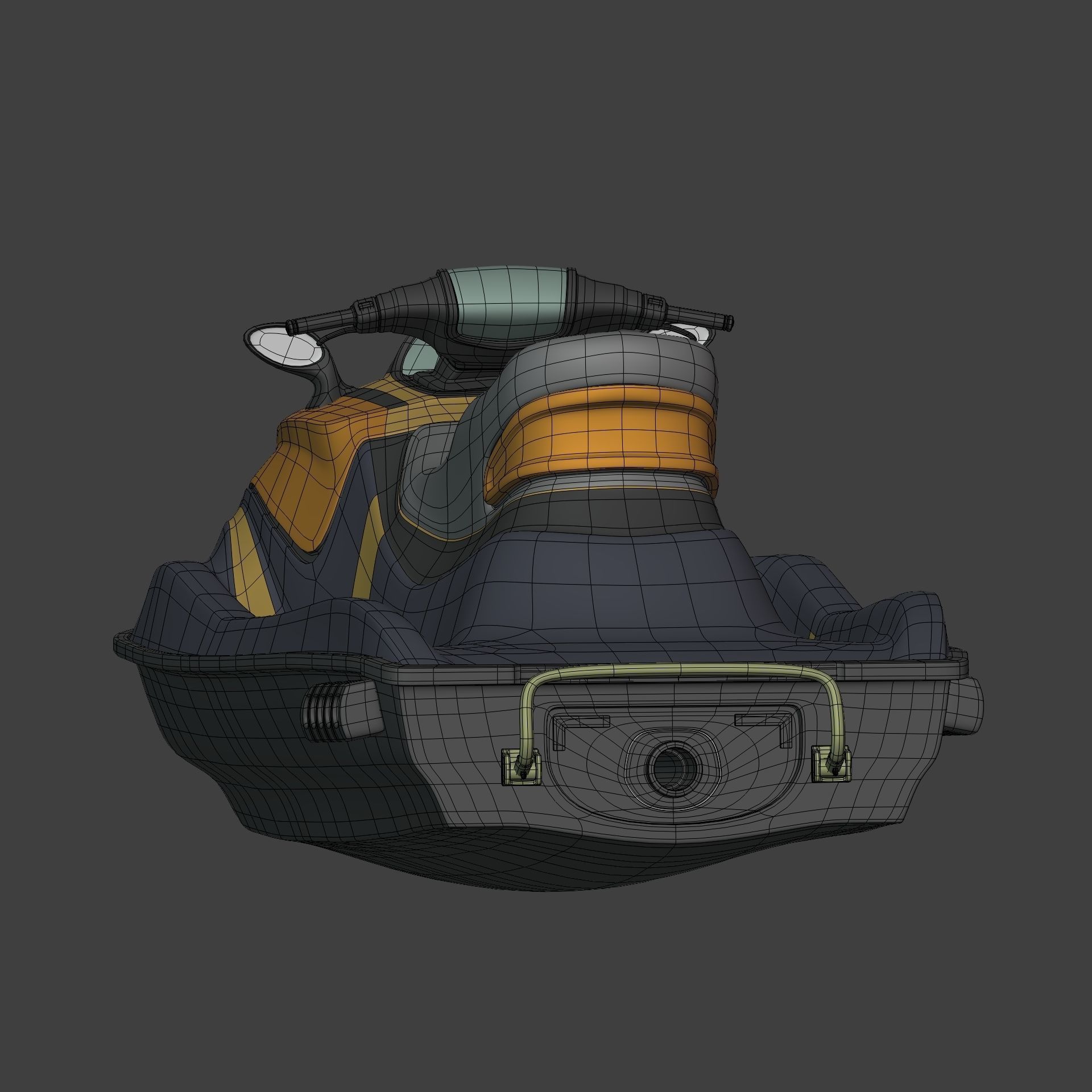 Generic Jetski - Jet ski - Personal Watercraft - Water Craft Low-poly 3D model_18