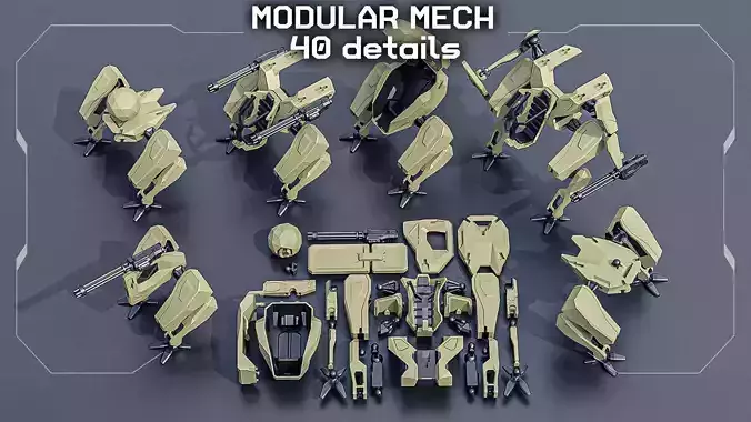 Mech Modular Free 3D print model