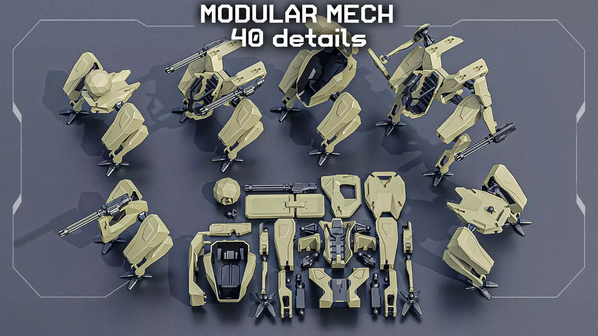 Mech Modular Free 3D print model_0