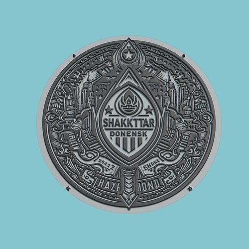Shakhtar Donetsk Medallion Football 3D print model