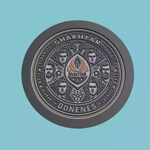 Shakhtar Donetsk Medallion Football 3D print model