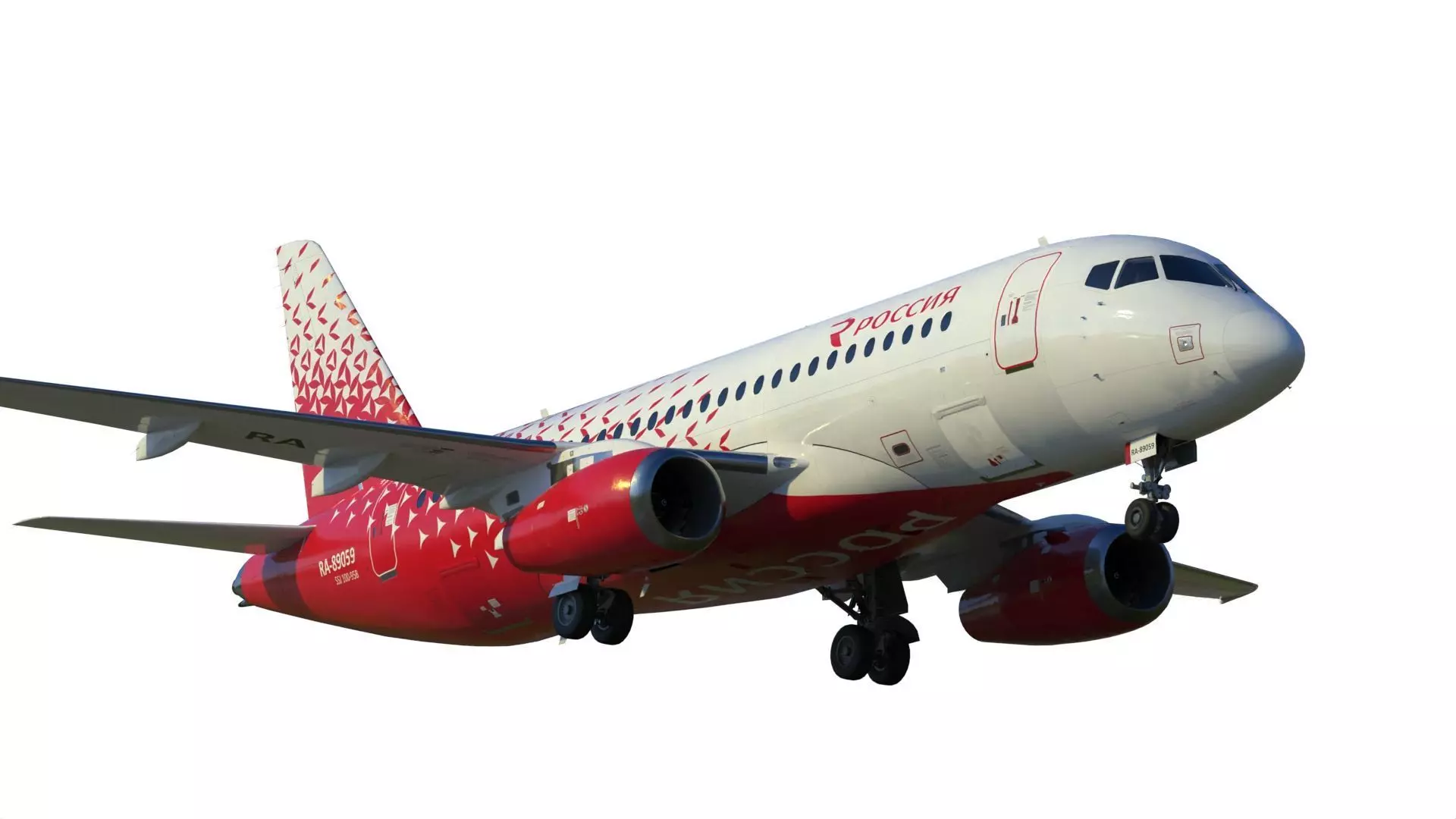 Superjet 100 3D model