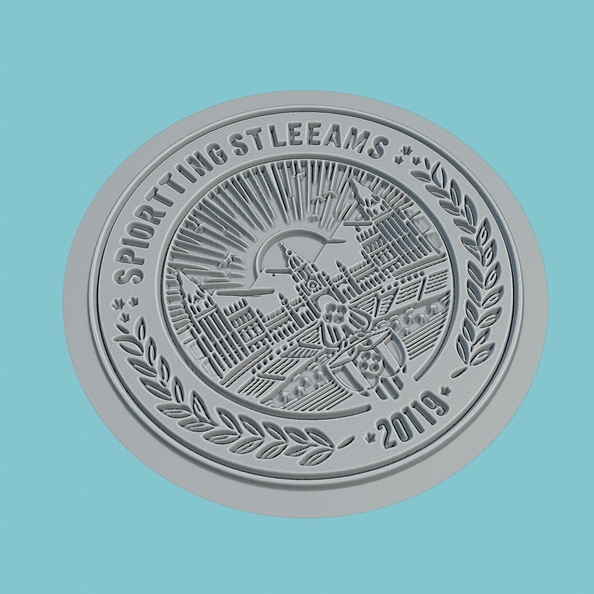 Sporting CP Medallion Football 3D print model_3