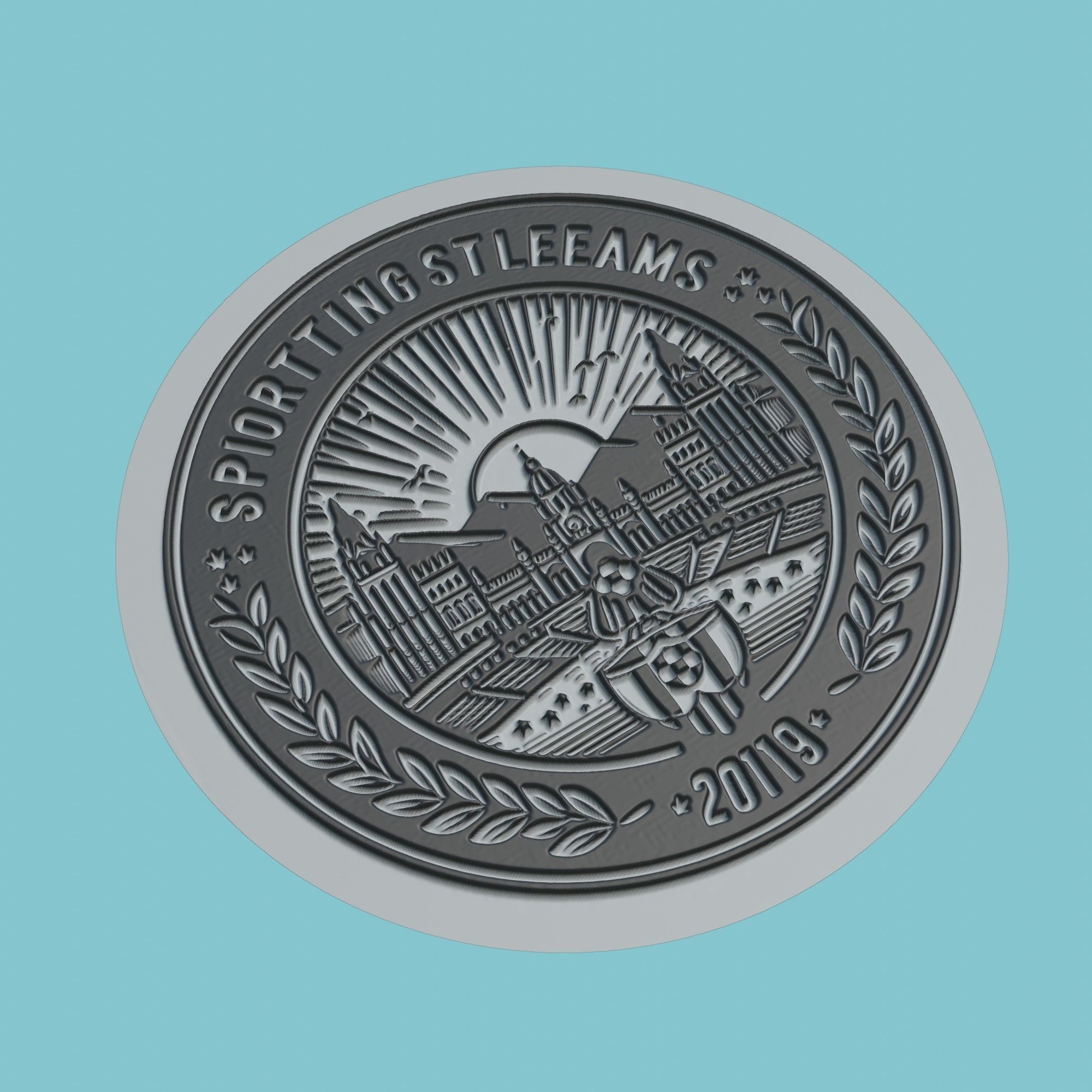 Sporting CP Medallion Football 3D print model_1