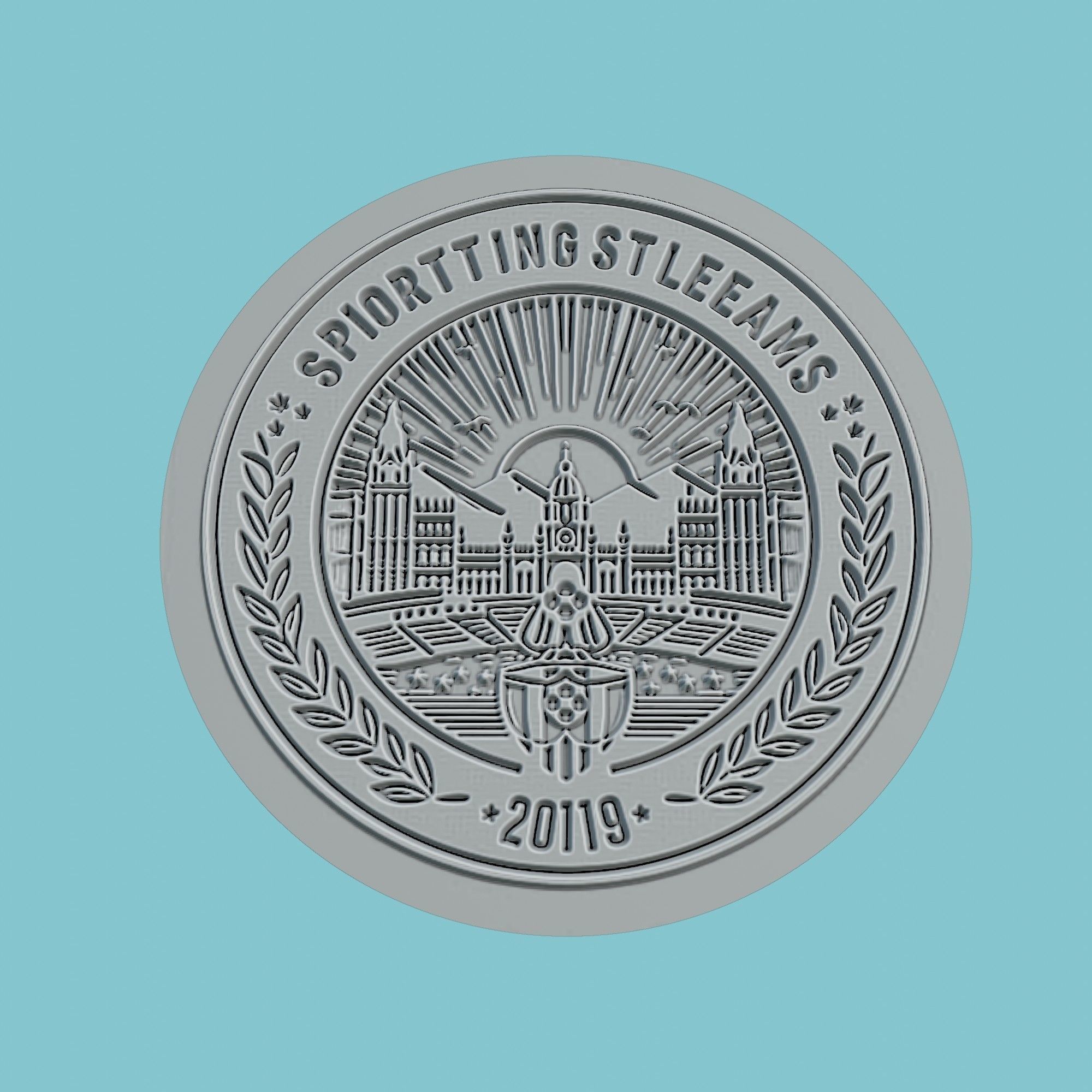 Sporting CP Medallion Football 3D print model_2