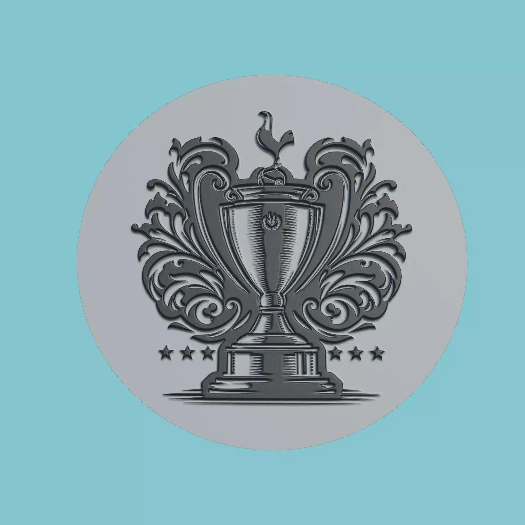 Tottenham Hotspur Medallion Football 3D print model_0