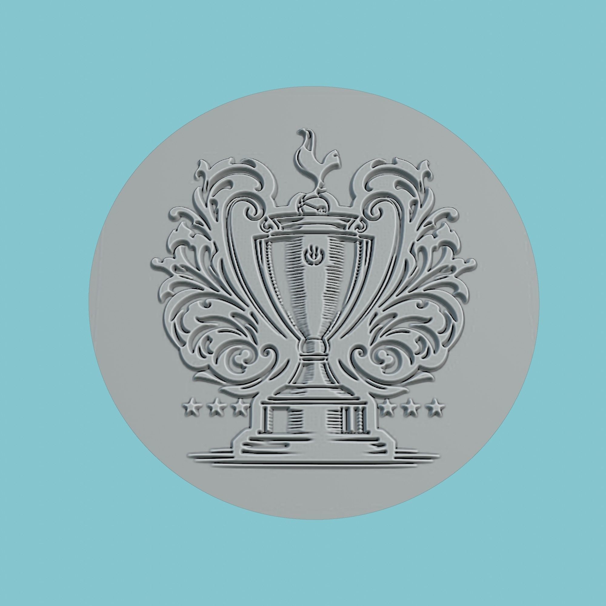 Tottenham Hotspur Medallion Football 3D print model_2