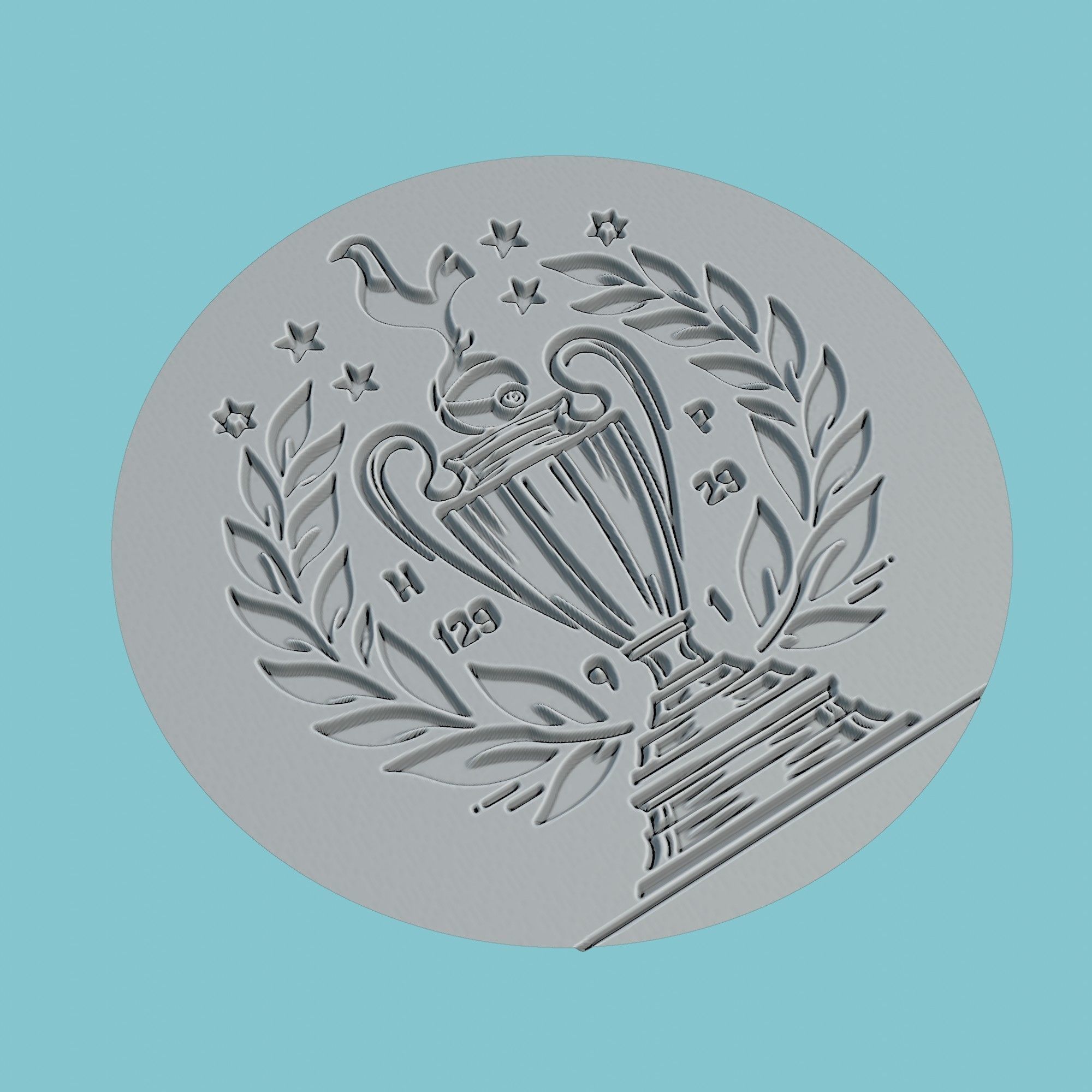 Tottenham Hotspur Medallion Football 3D print model_3