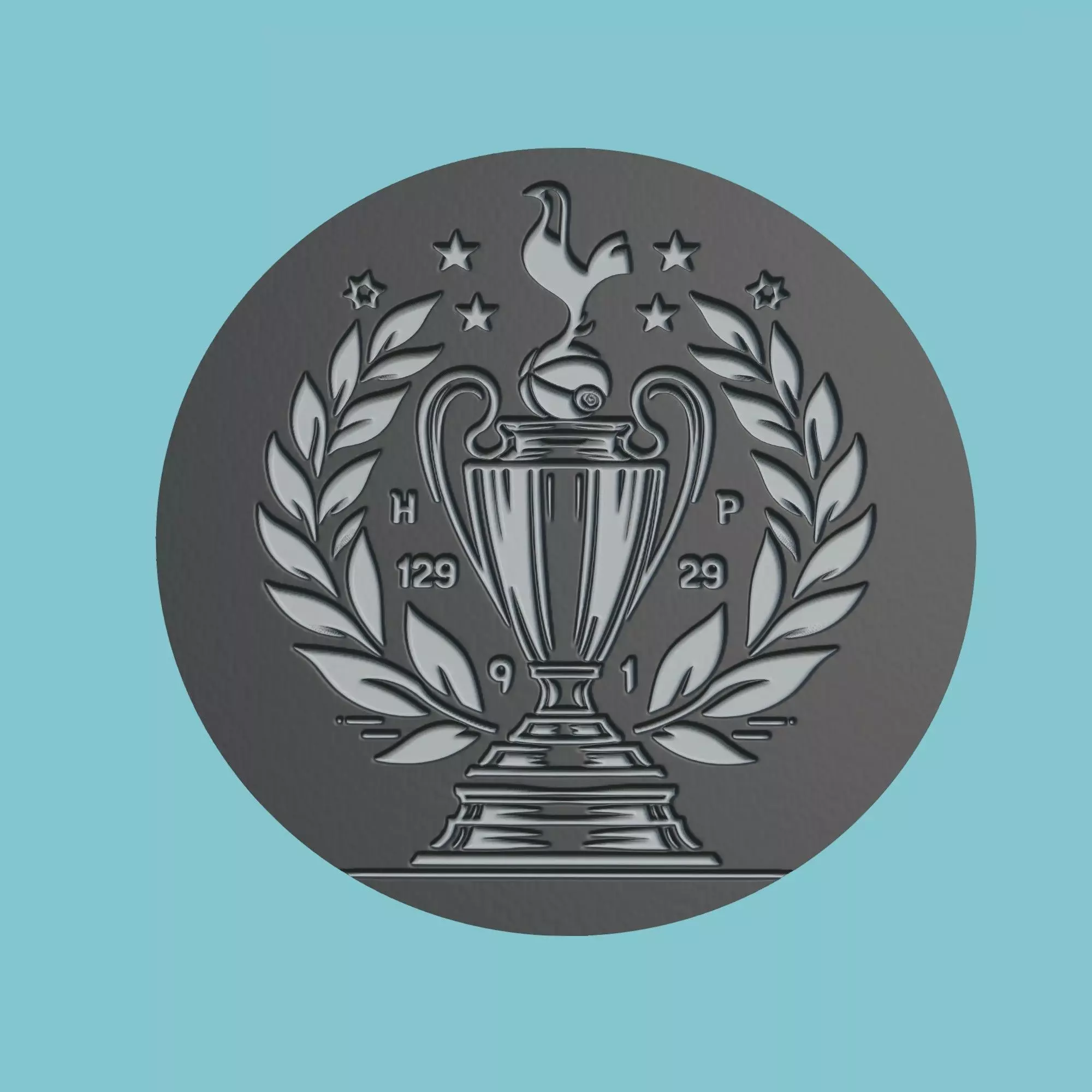 Tottenham Hotspur Medallion Football 3D print model_0