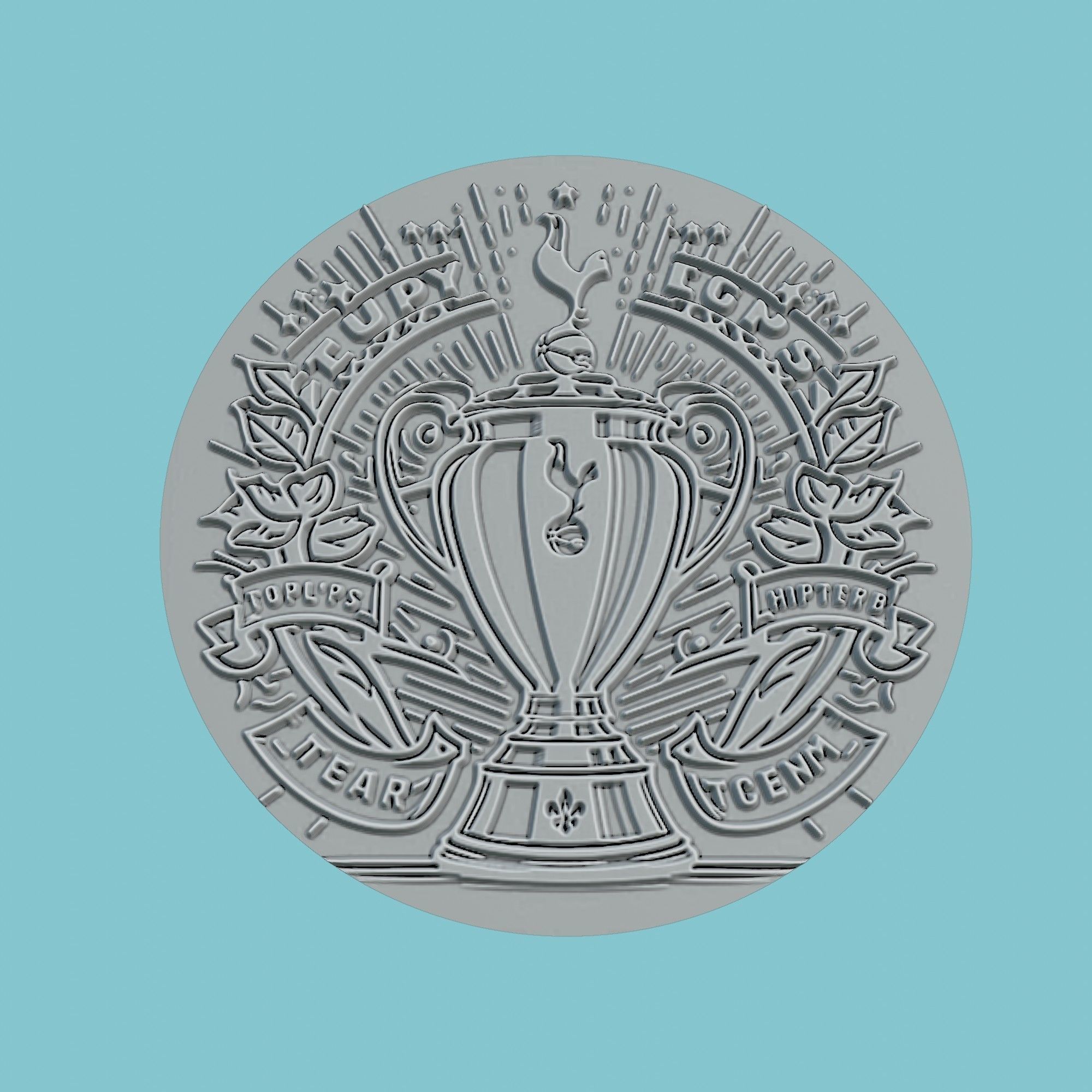 Tottenham Hotspur Medallion Football 3D print model_2