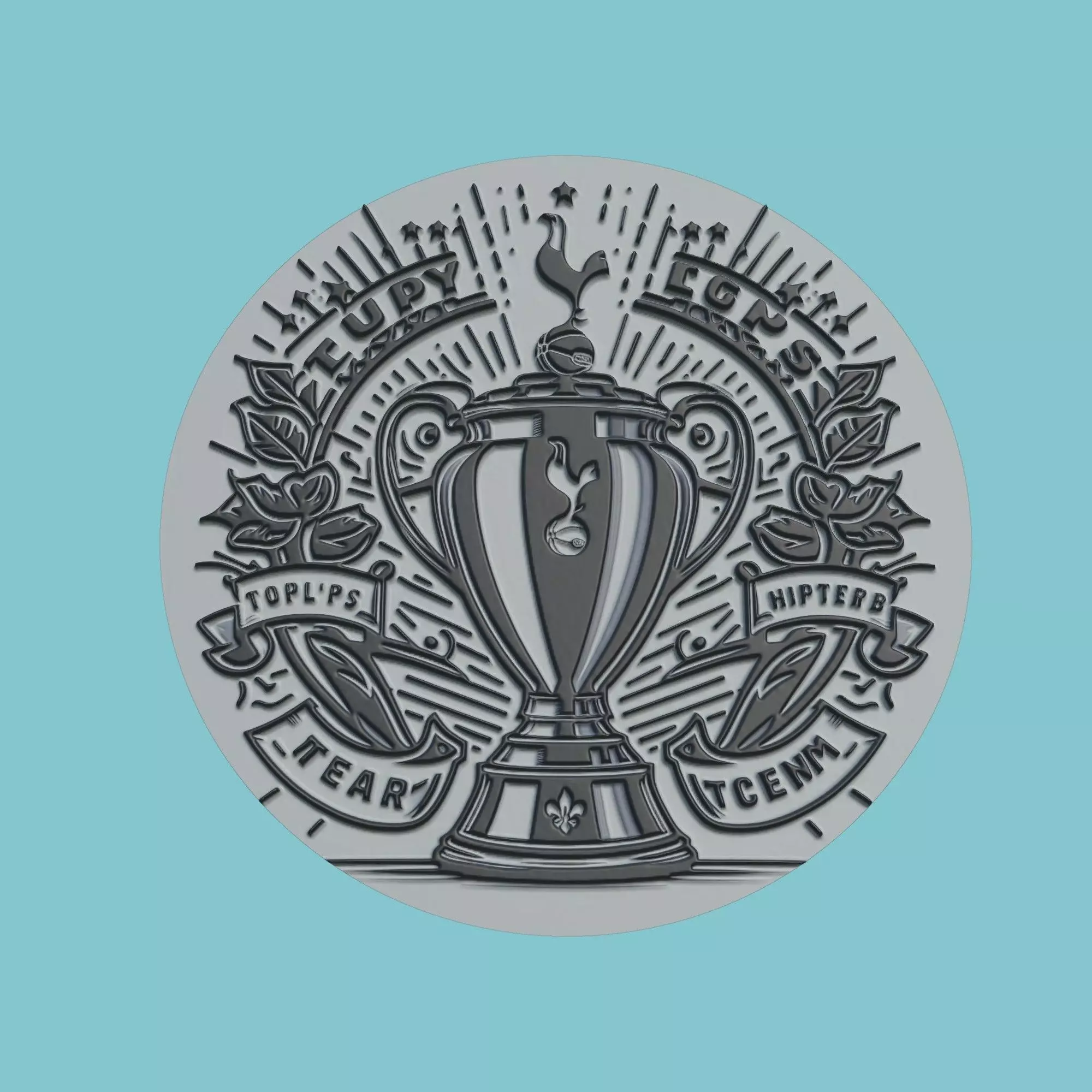 Tottenham Hotspur Medallion Football 3D print model_0