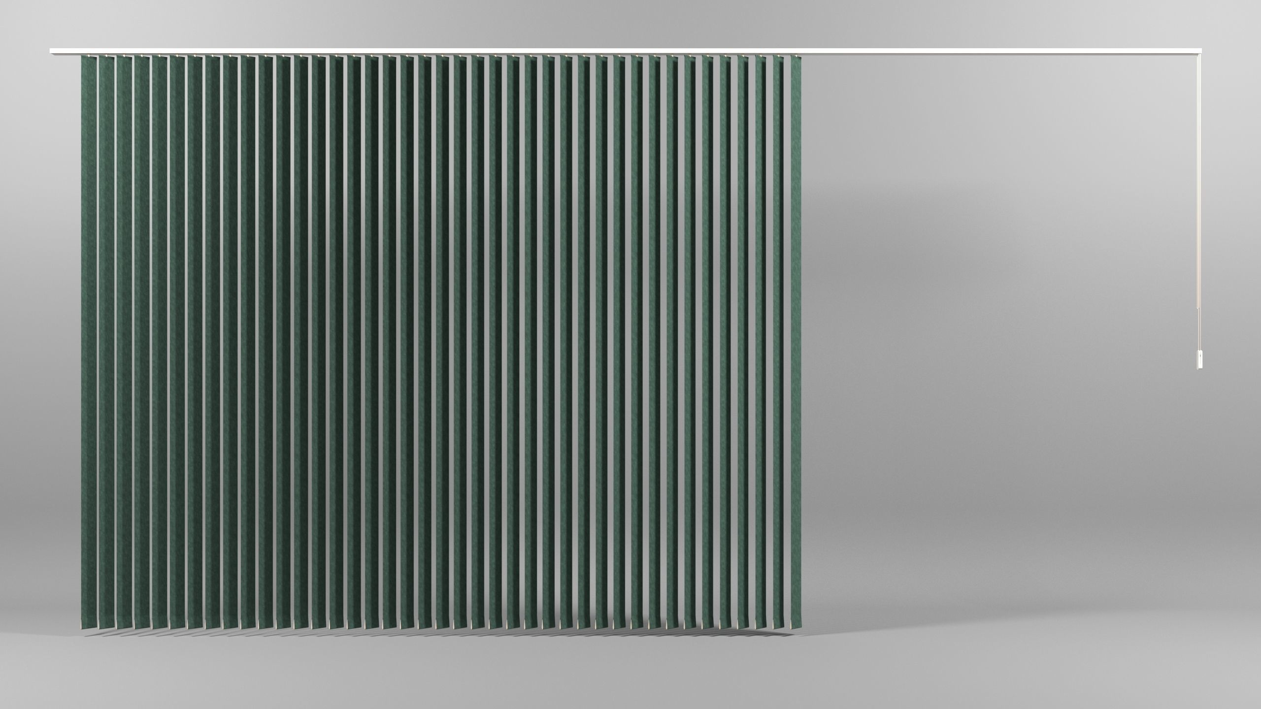 Office Curtain with 3 Variations 3D model_4