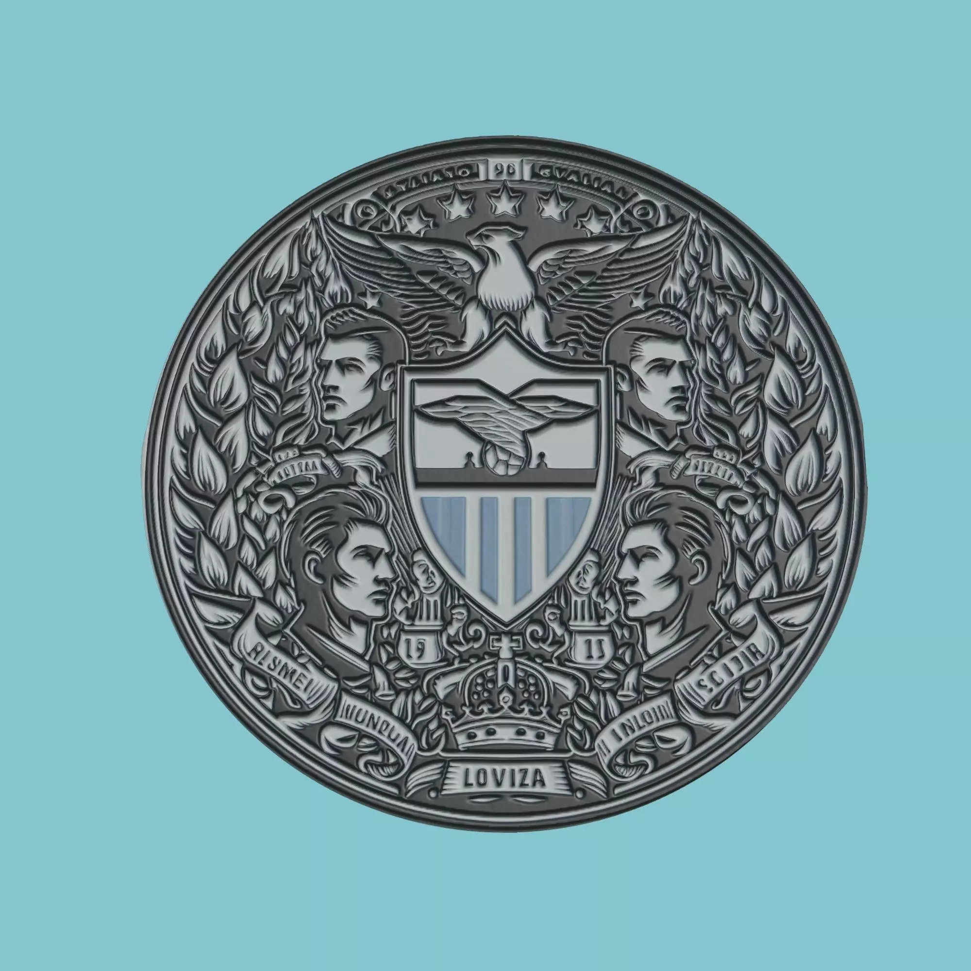 SS Lazio Medallion Football 3D print model