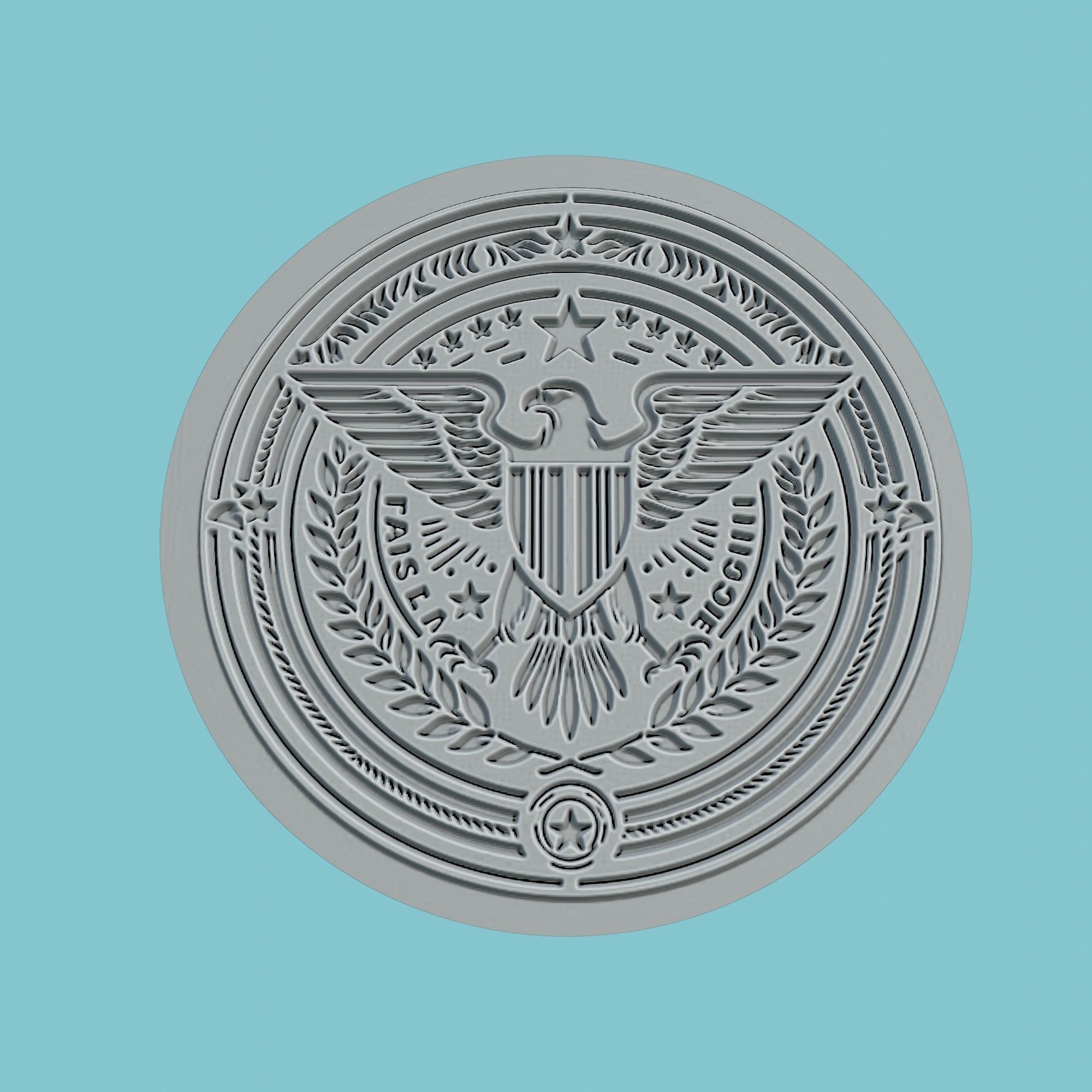 SS Lazio Medallion Football 3D print model_2