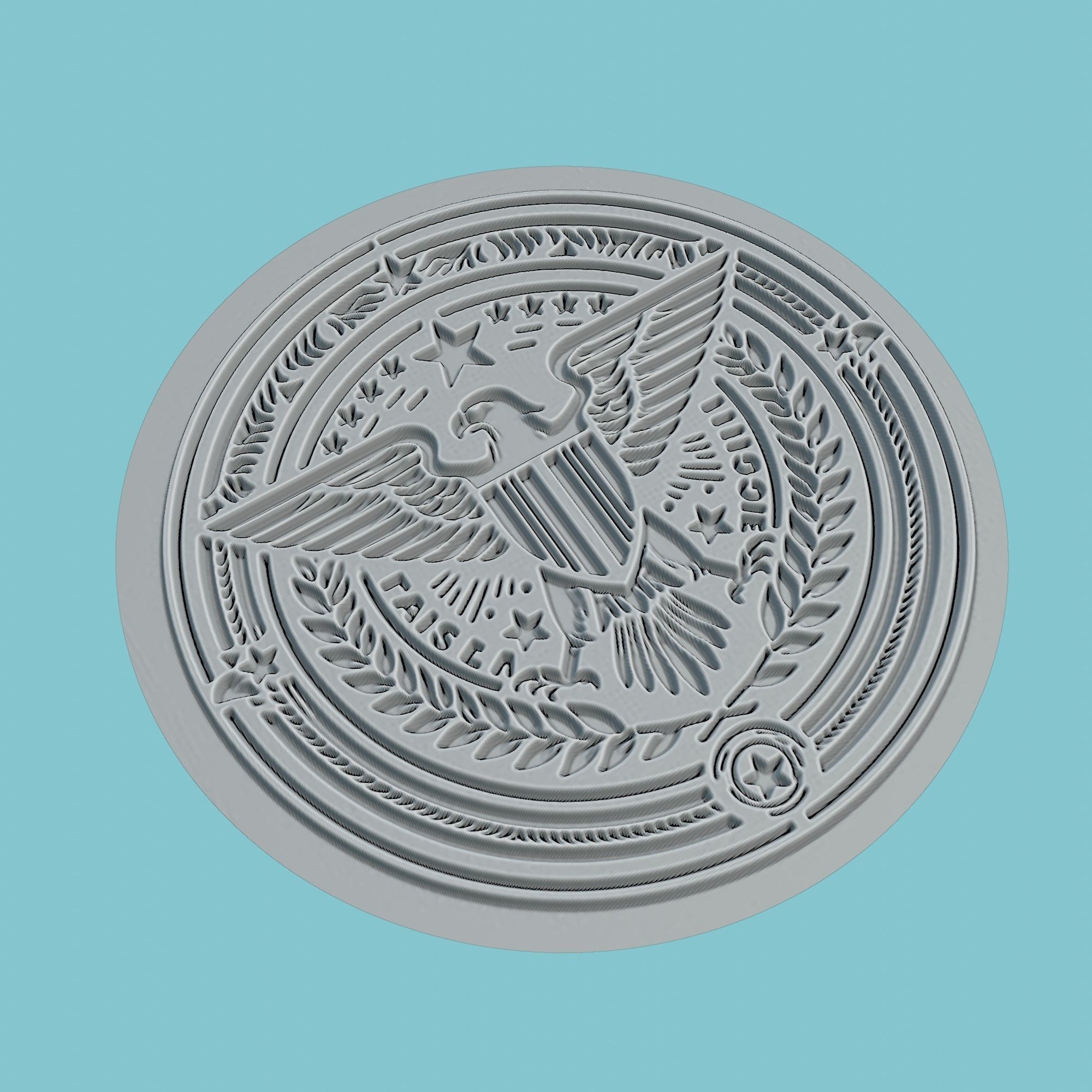 SS Lazio Medallion Football 3D print model_3