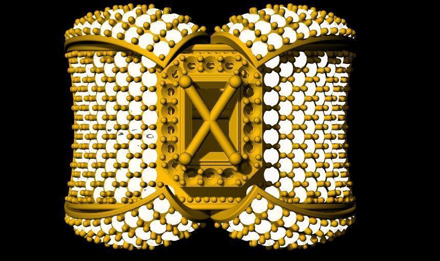 cocktail ring 3dm and stl file 3D print model_5