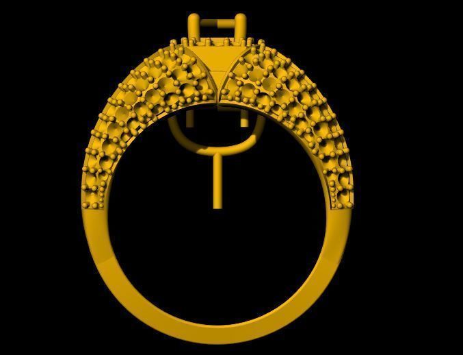 cocktail ring 3dm and stl file 3D print model_7