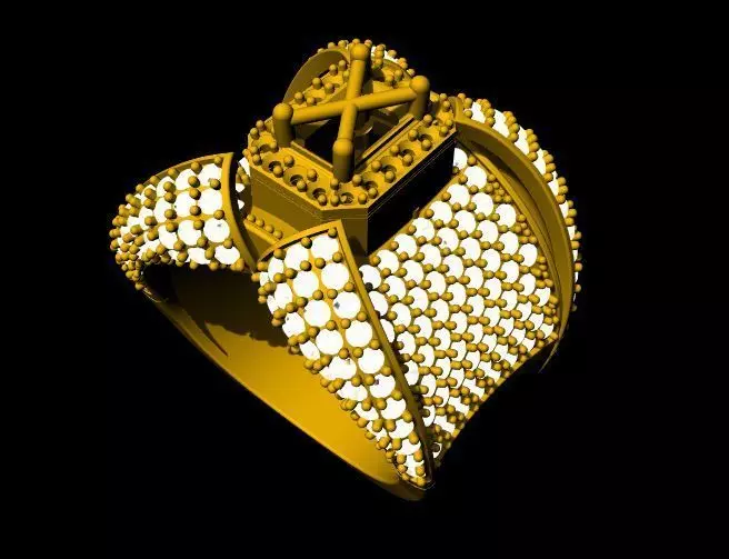 cocktail ring 3dm and stl file 3D print model_0