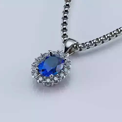 Beautiful pendant Oval 8x6mm