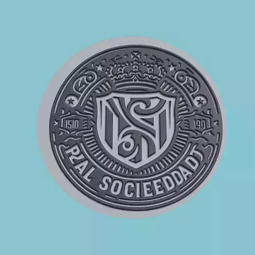 Real Sociedad Medallion Football 3D print model