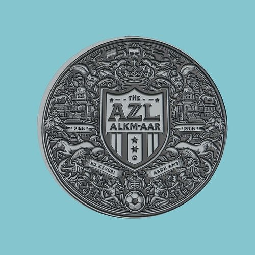AZ Alkmaar Medallion Football 3D print model