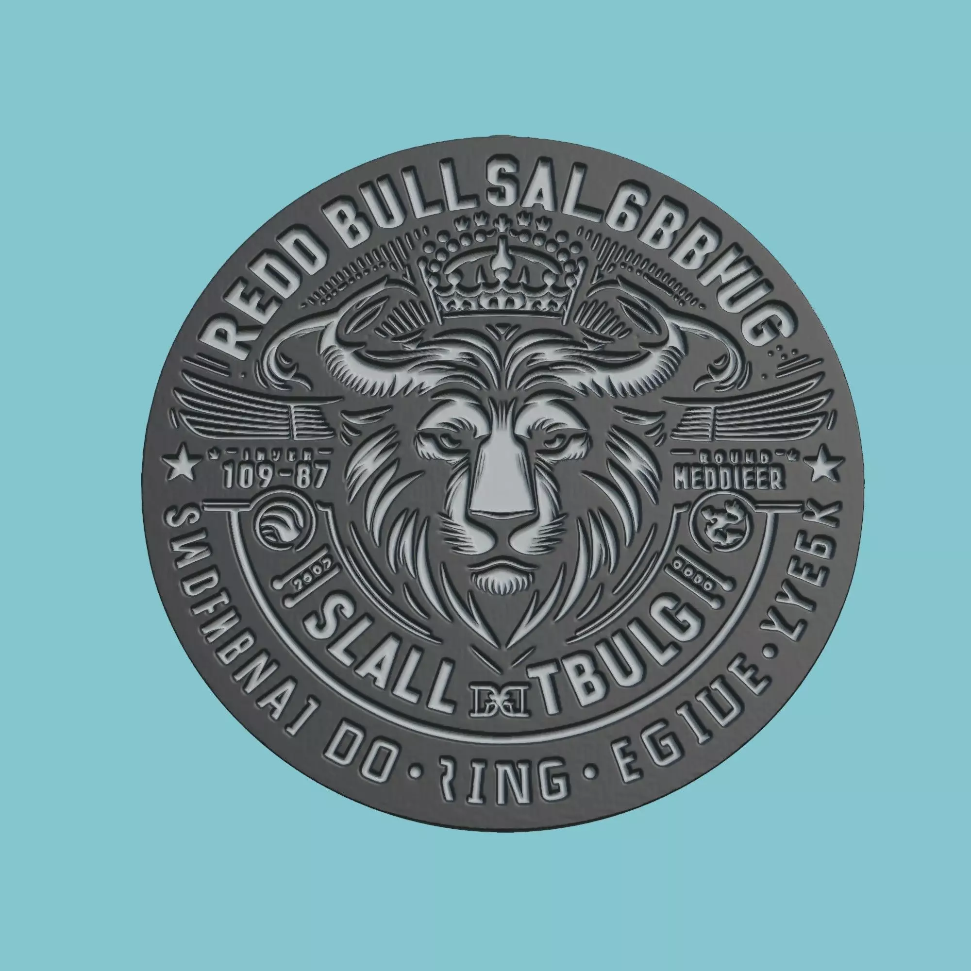 Red Bull Salzburg Medallion Football 3D print model