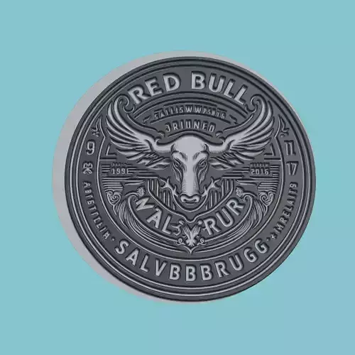 Red Bull Salzburg Medallion Football 3D print model