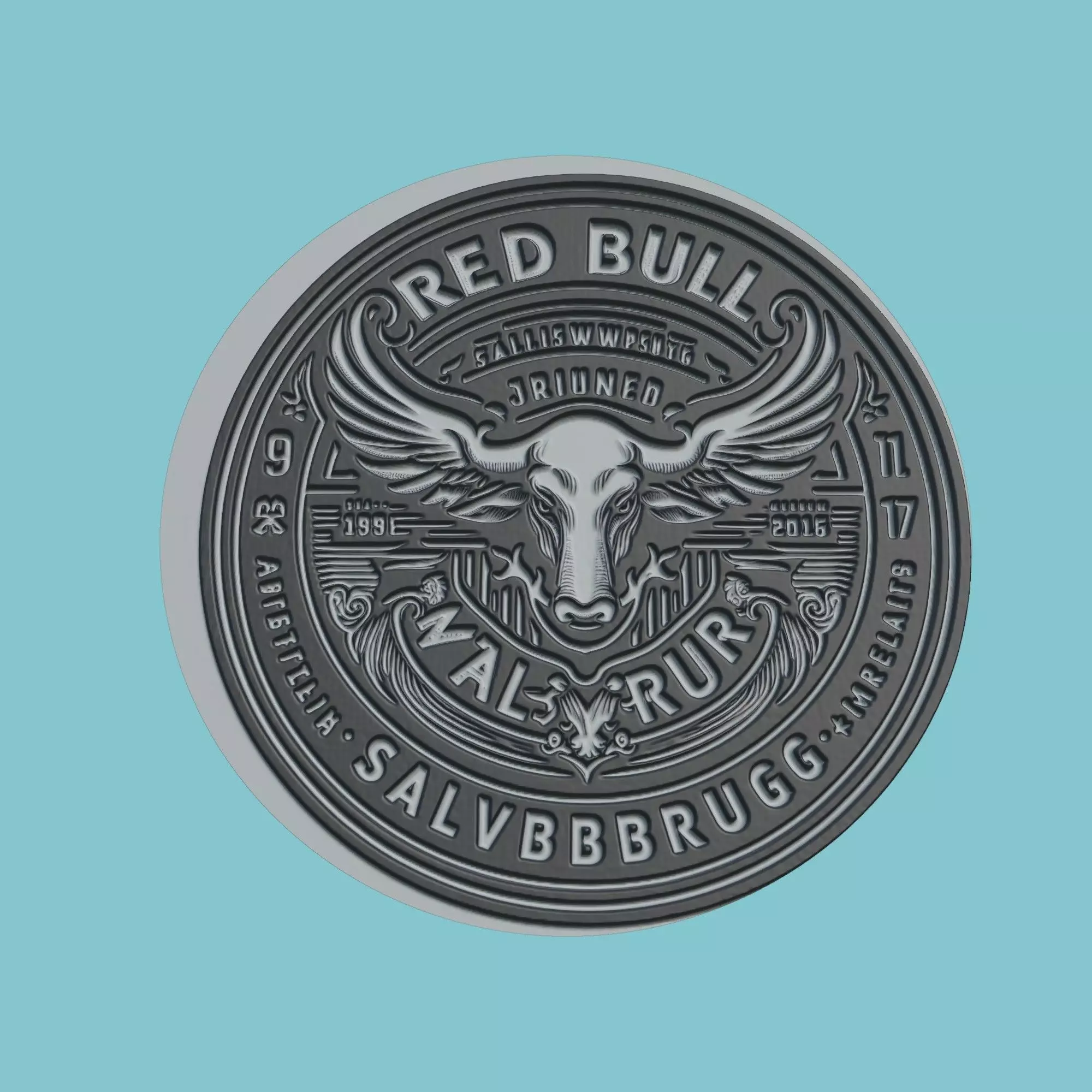 Red Bull Salzburg Medallion Football 3D print model