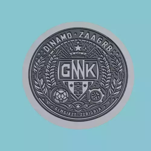 GNK Dinamo Zagreb Medallion Football 3D print model