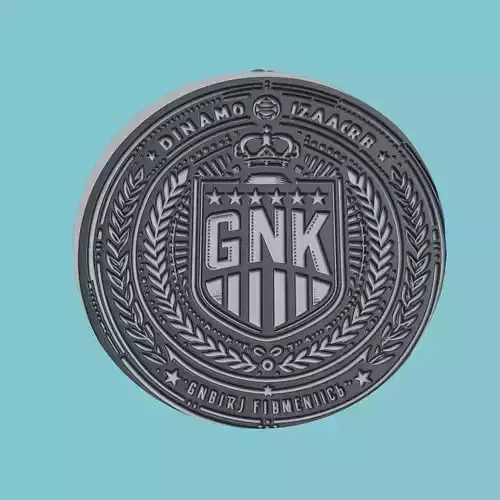 GNK Dinamo Zagreb Medallion Football 3D print model