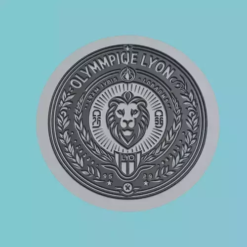 Olympique Lyon Medallion Football 3D print model
