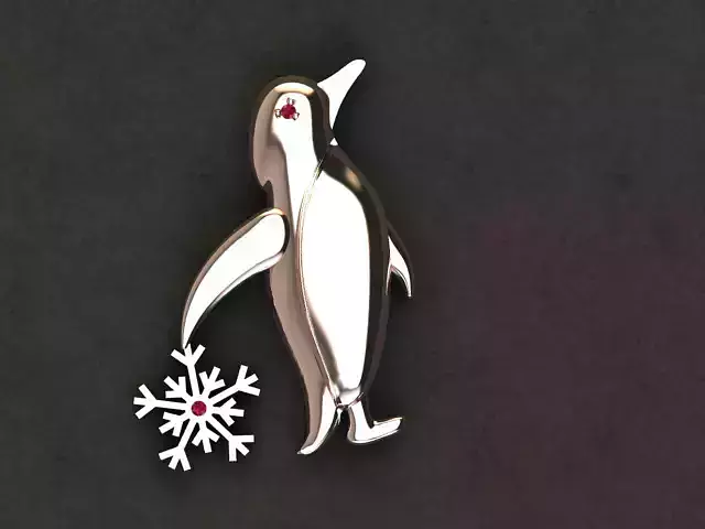 1 Penguin pendant