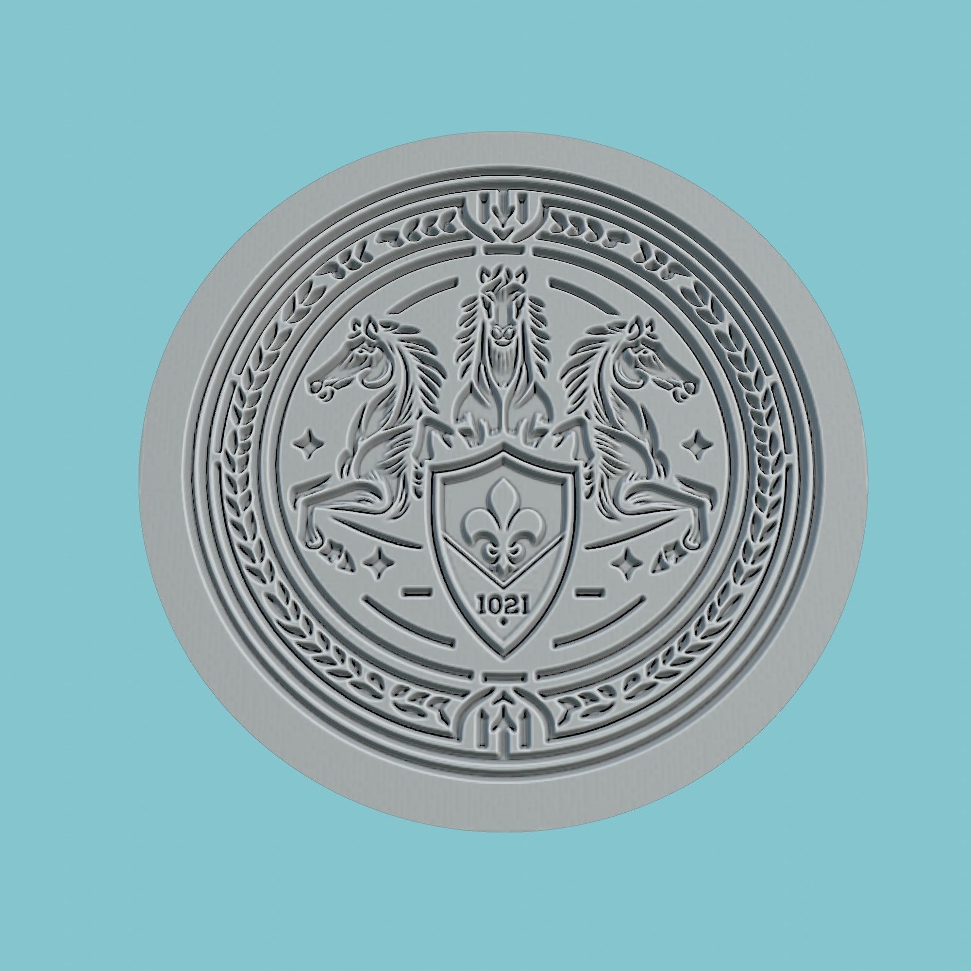 ACF Fiorentina Medallion Football 3D print model_2