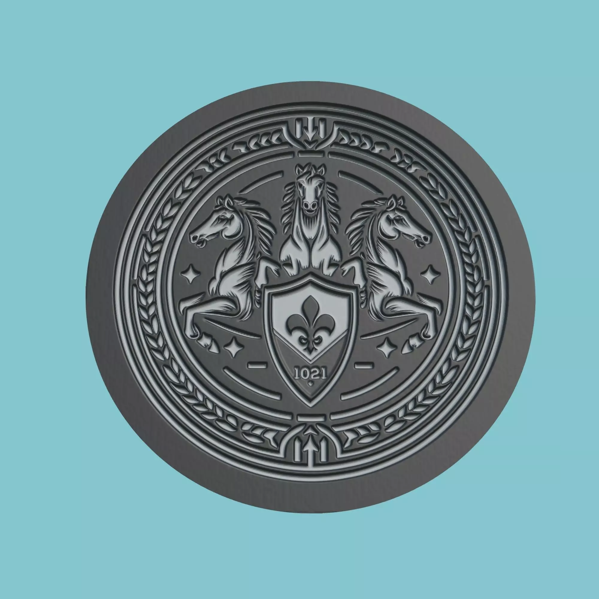 ACF Fiorentina Medallion Football 3D print model_0