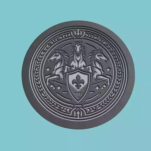 ACF Fiorentina Medallion Football 3D print model