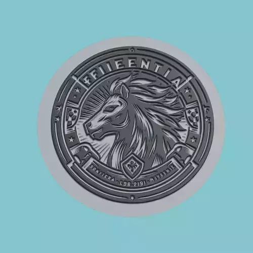 ACF Fiorentina Medallion Football 3D print model