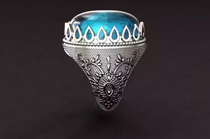 1 Cabochon Cocktail Ring