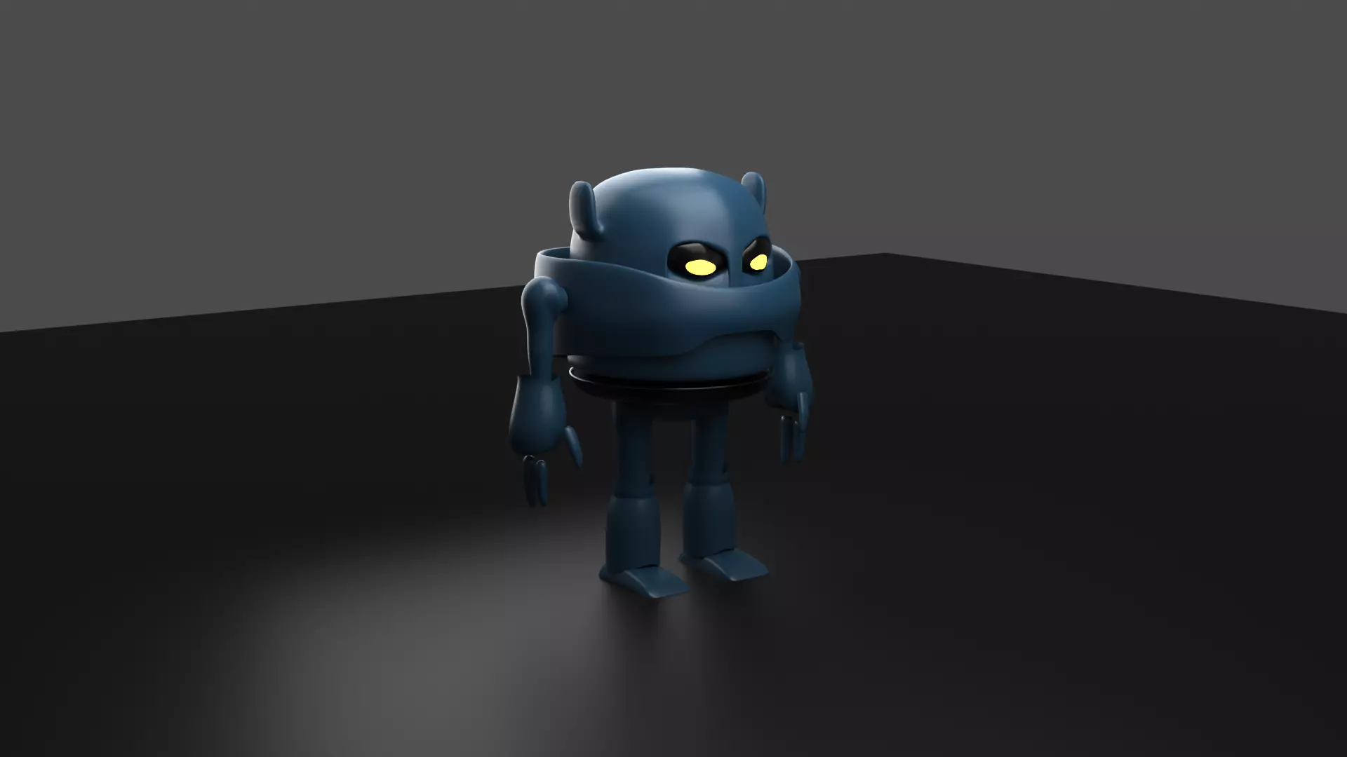 a low poly robot free Free low-poly 3D model