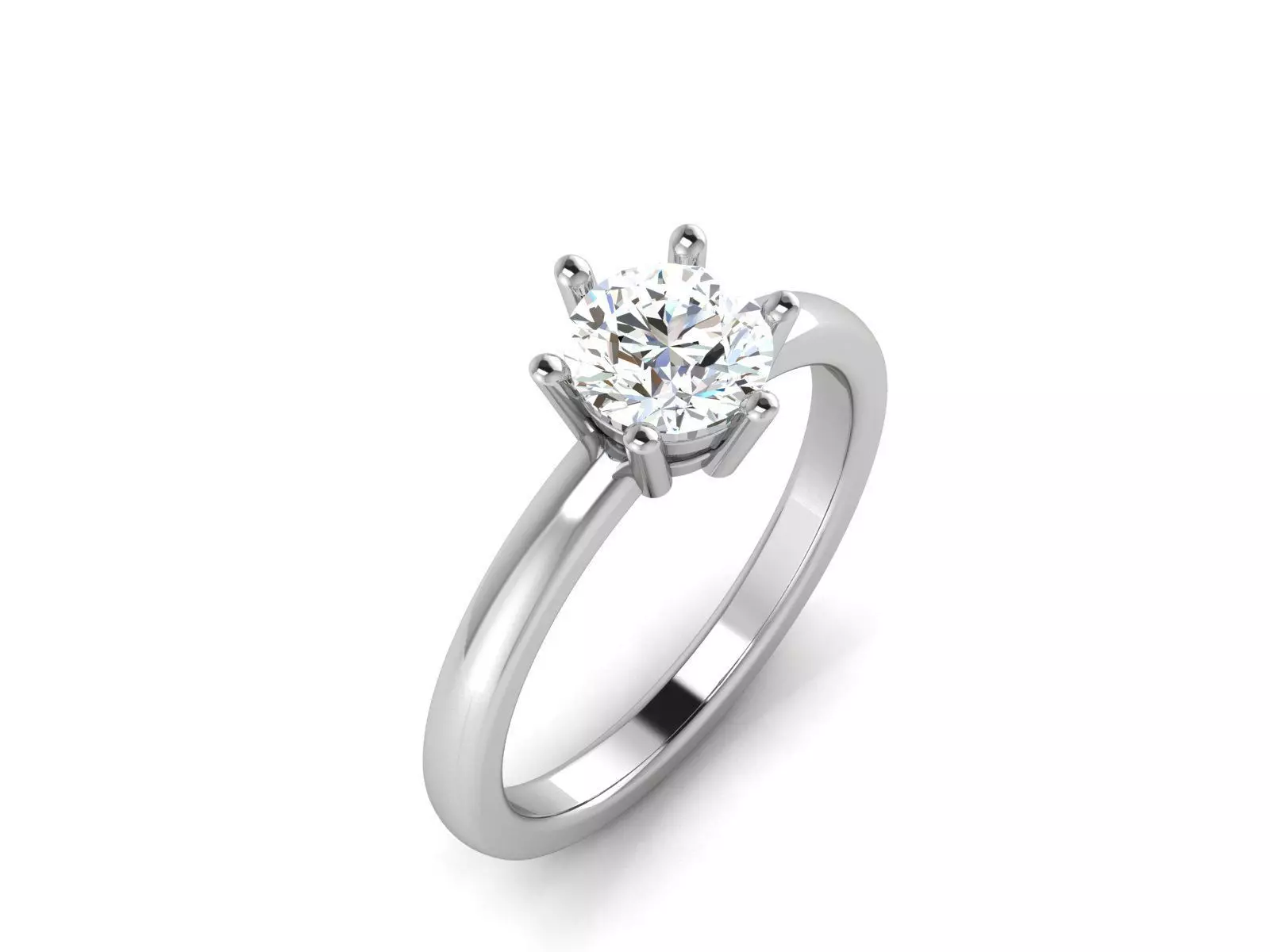 Solitaire Ring 3dm renders details 3D print model_0