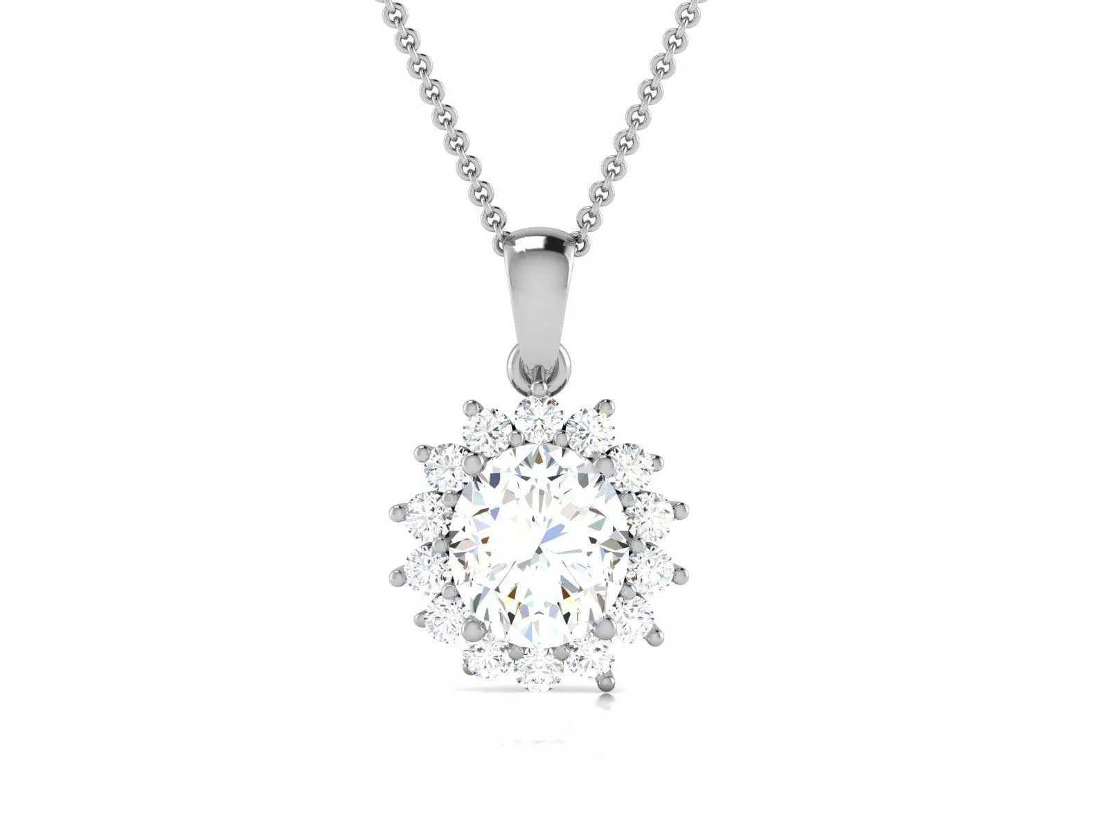 Solitaire Pendant 3dm renders details 3D print model_0